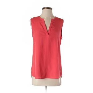 COLLECTIVE Concepts Red Sleeveless Blouse slit neckline S